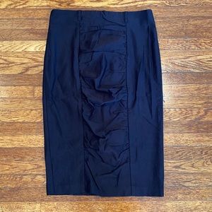 B. Wear Black Ruched Pencil Skirt